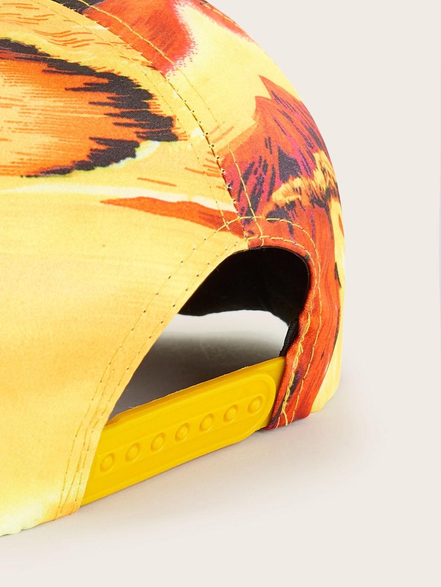Men Tropical Pattern Baseball Cap