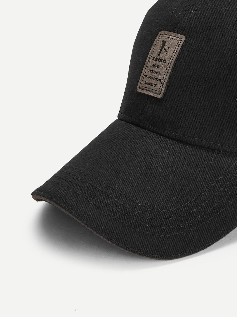 Men Patch Decor Baseball Cap
